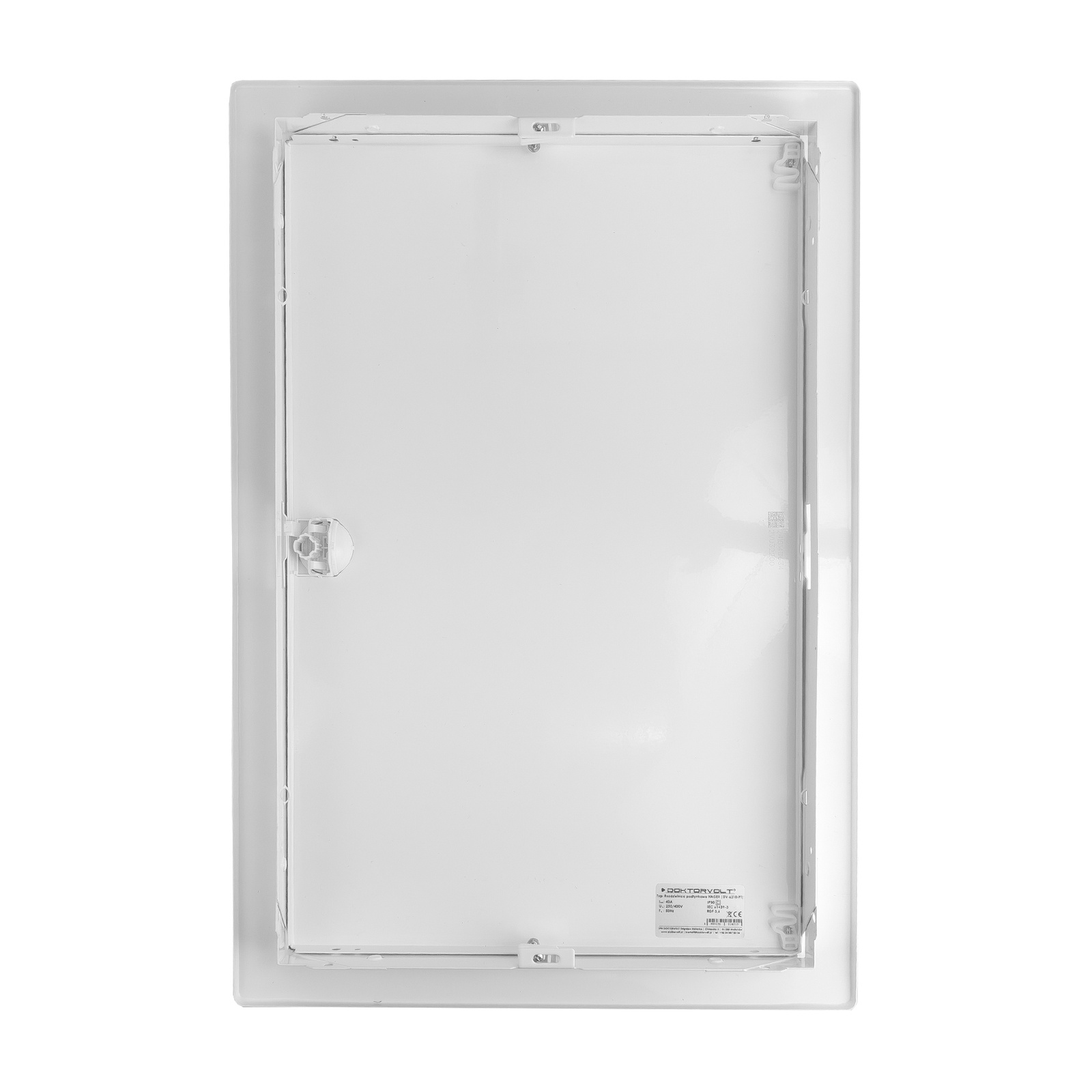 Rozdzielnica modułowa podtynkowa 2x12 zabezpieczona 8xMCB 1xRCCB VDE okablowana skrzynka elektryczna Hager 505,50x348x98mm zaciski rozgałęźne L1, L2, L3, N, PE Doktorvolt DV-6210-PT - obrazek 4