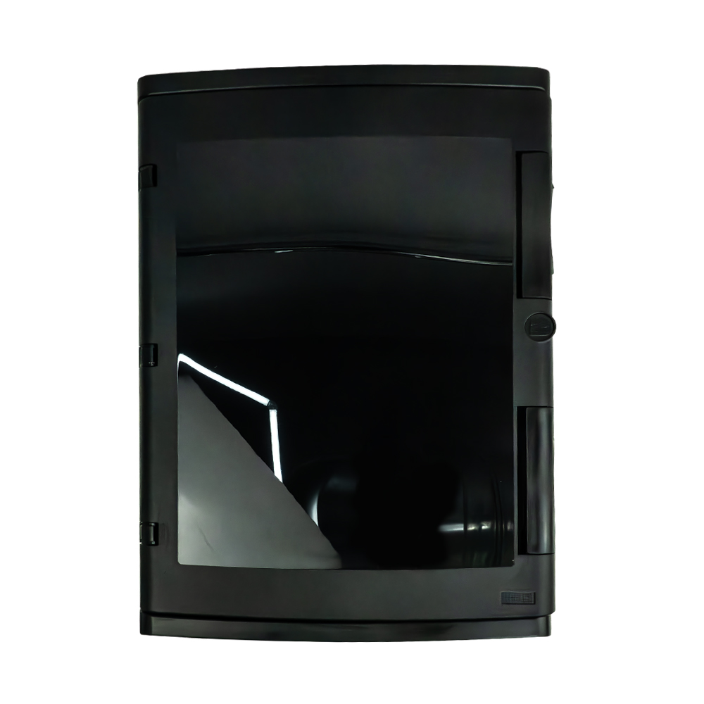 Rozdzielnica natynkowa IP65 24 (12+12) czarna modułowa transparentne drzwi M-L 2x12 940.24.NN HIGHT