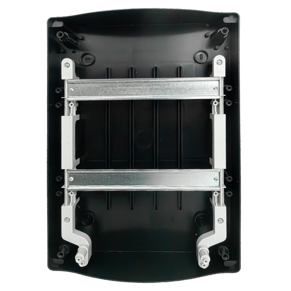 Rozdzielnica natynkowa IP65 24 (12+12) czarna modułowa transparentne drzwi M-L 2x12 940.24.NN HIGHT - obrazek 2