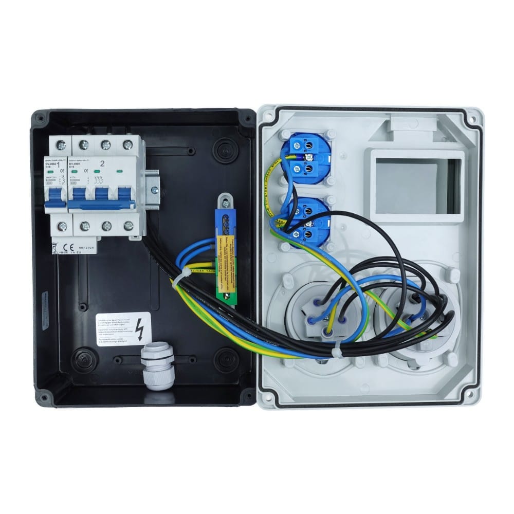 Uzbrojona rozdzielnica budowlana HL-S 32A 16A 2x230V Doktorvolt DV-5354-F - obrazek 4