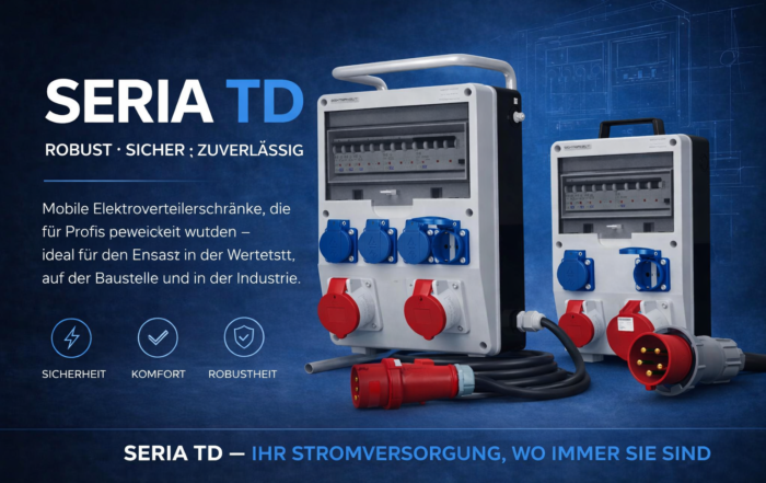 Baustromverteiler der TD-Serie von Doktorvolt® im Einsatz auf einer Baustelle