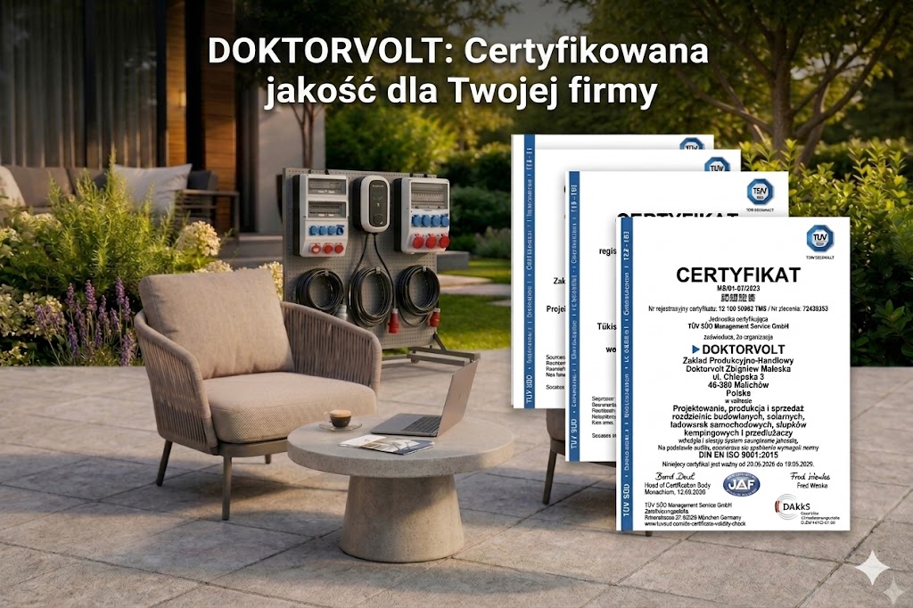 Sukces oparty na jakości! Doktorvolt z odnowionym certyfikatem DIN EN ISO 9001:2015