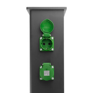 Electric bicycle and scooter charging unit 230V SCHUKO sockets with a quality certificate