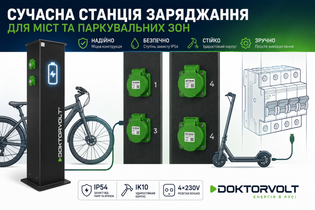 Сучасна мікромобільність у громадському просторі. Як грамотно спланувати пункт заряджання електровелосипедів?