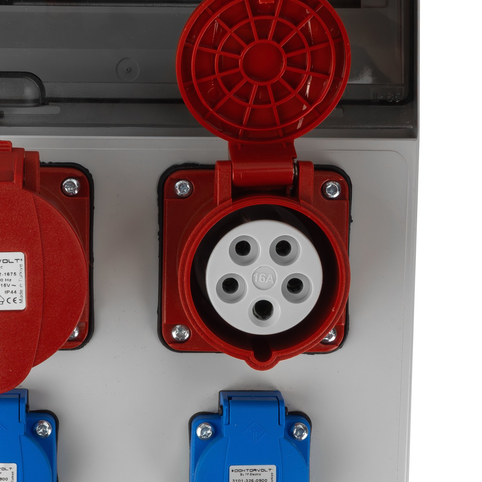 Baustromverteiler JUN 32A/16A/2x230V Bals-Steckdosen DOKTORVOLT® DV-6832-F – Bild 7