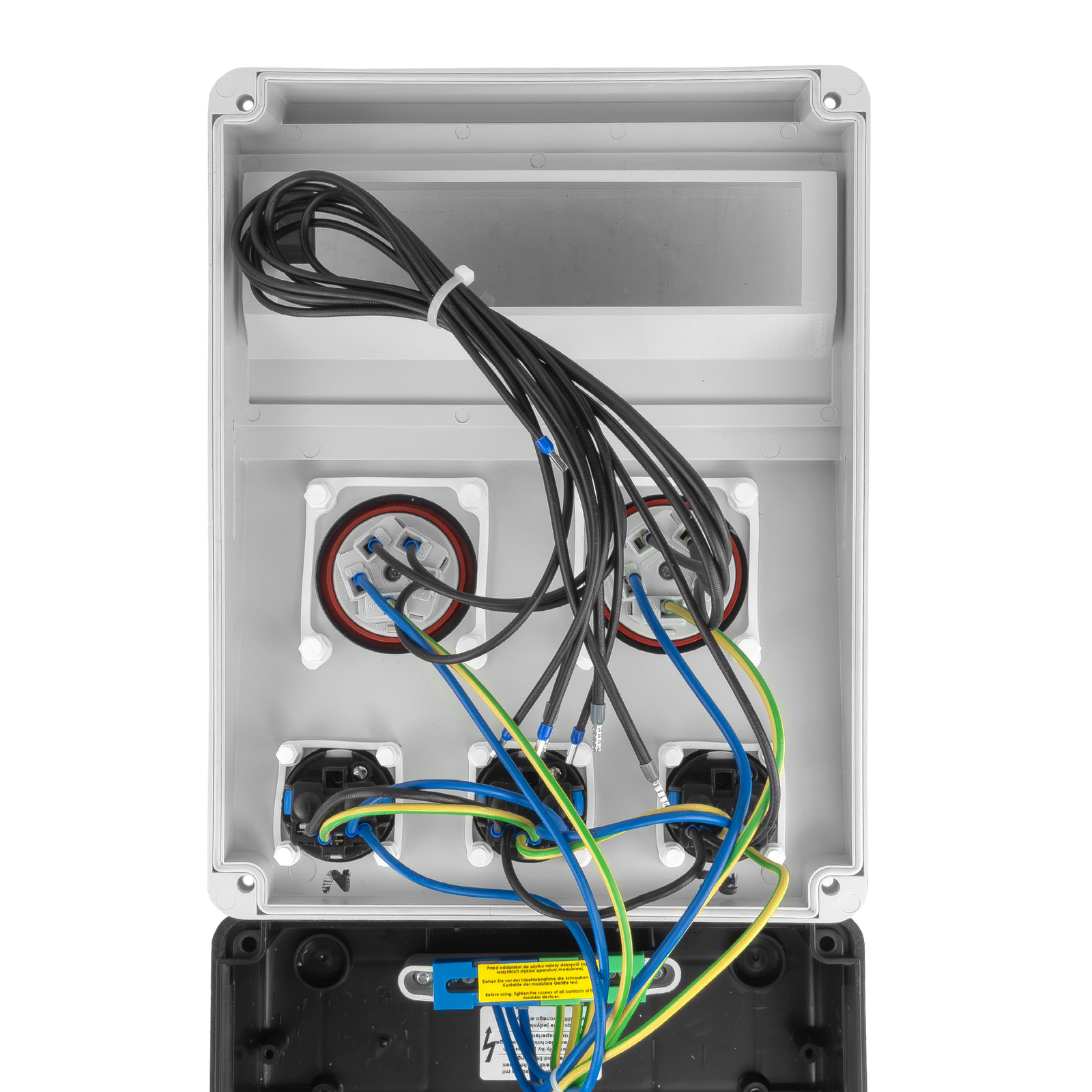 Construction switchboard without safety features, CEE 32A 16A 3x230V, French system with earth pin, DOKTORVOLT DV-6849-F - Image 10