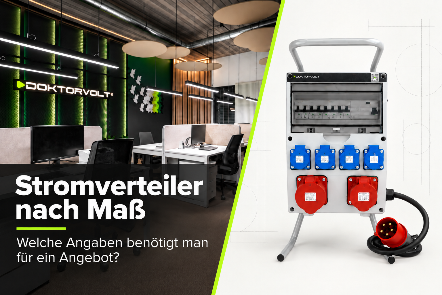 Stromverteiler nach Maß von Doktorvolt – welche Angaben werden für ein Angebot benötigt?